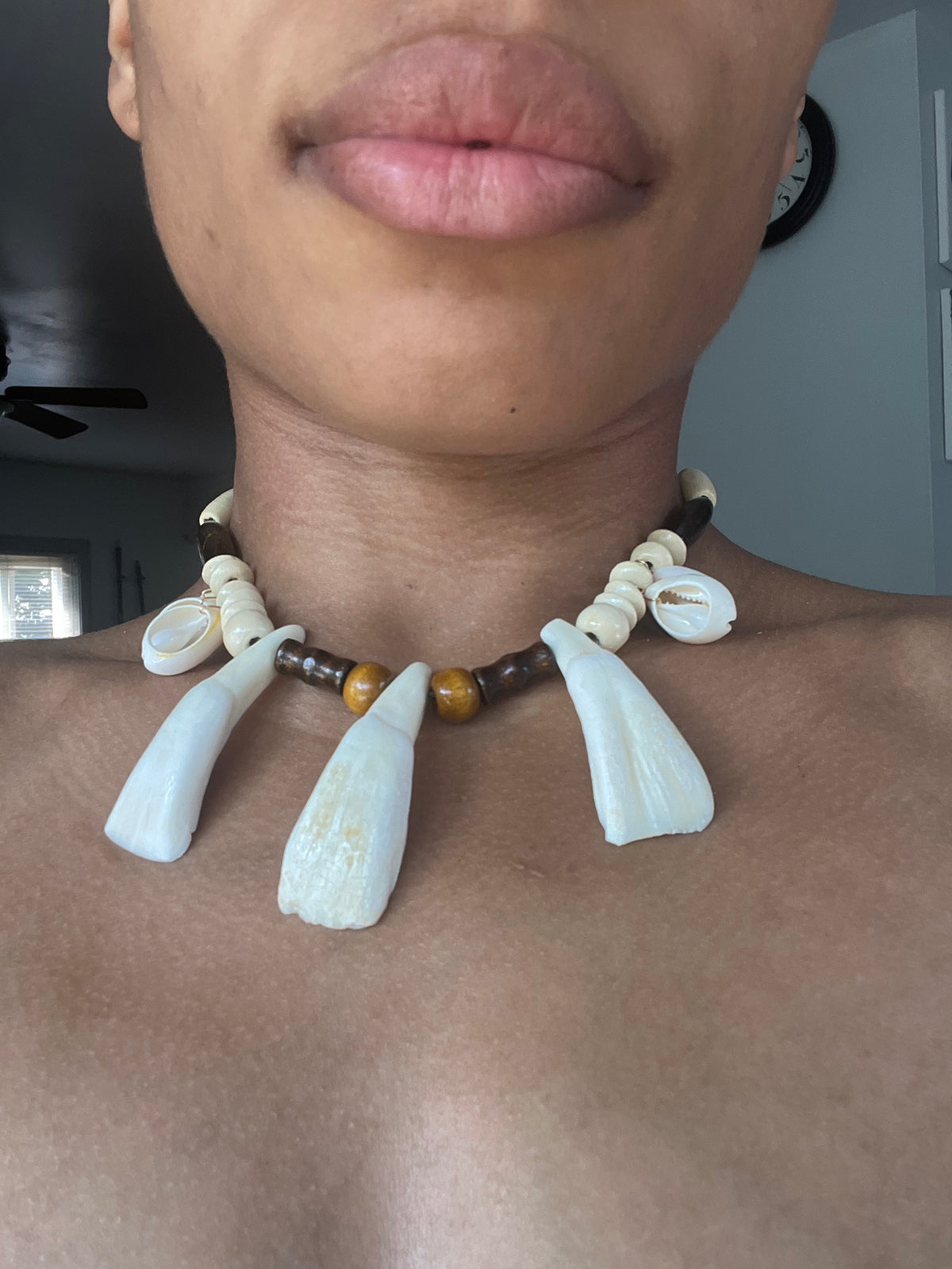 “Ancestor’s Shield” Conjured Buffalo Necklace. Custom Order.